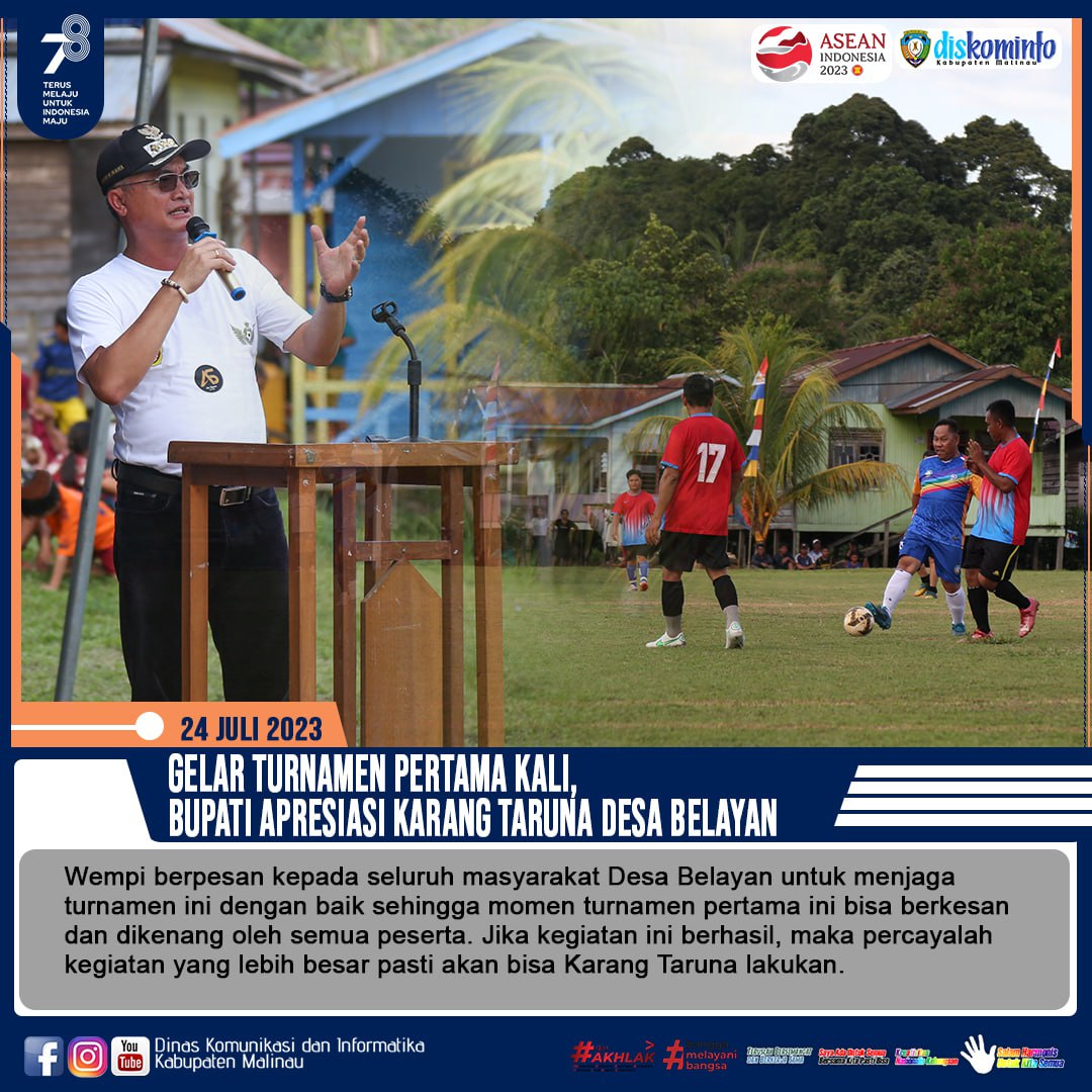 Gelar Turnamen Pertama Kali, Bupati Apresiasi Karang Taruna Desa Belayan