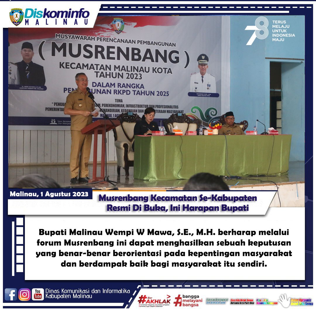 Musrenbang Kecamatan Se-Kabupaten Resmi Di Buka, Ini Harapan Bupati