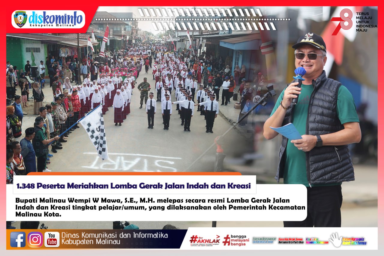 1.348 Peserta Meriahkan Lomba Gerak Jalan Indah dan Kreasi