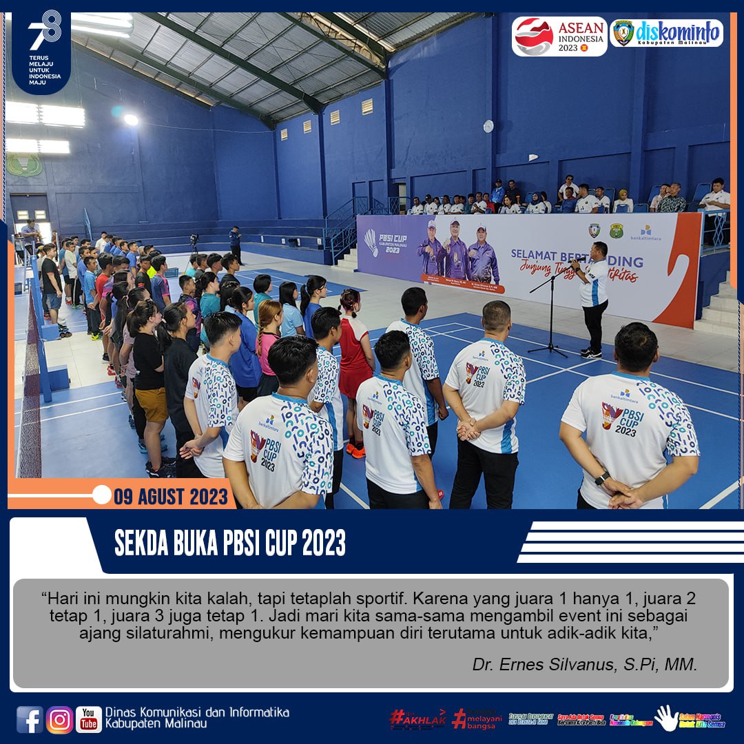 Sekda Buka PBSI CUP 2023