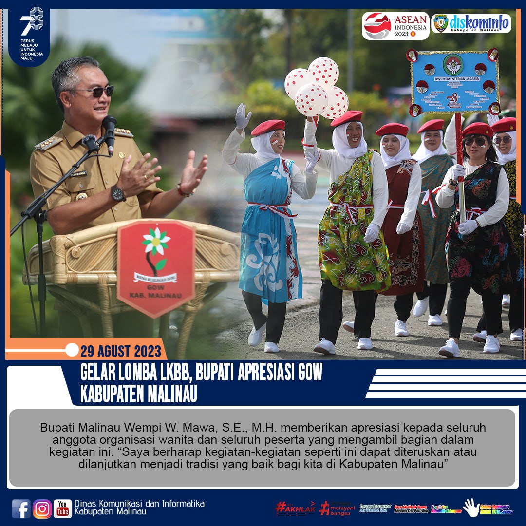 Gelar Lomba LKBB, Bupati Apresiasi GOW Kabupaten Malinau