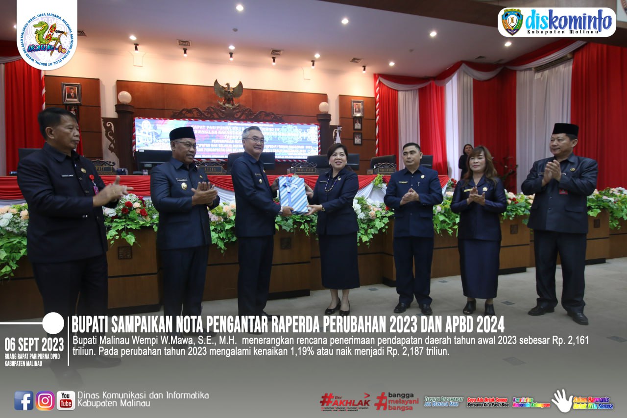 Bupati Sampaikan Nota Pengantar Raperda Perubahan 2023 dan APBD 2024