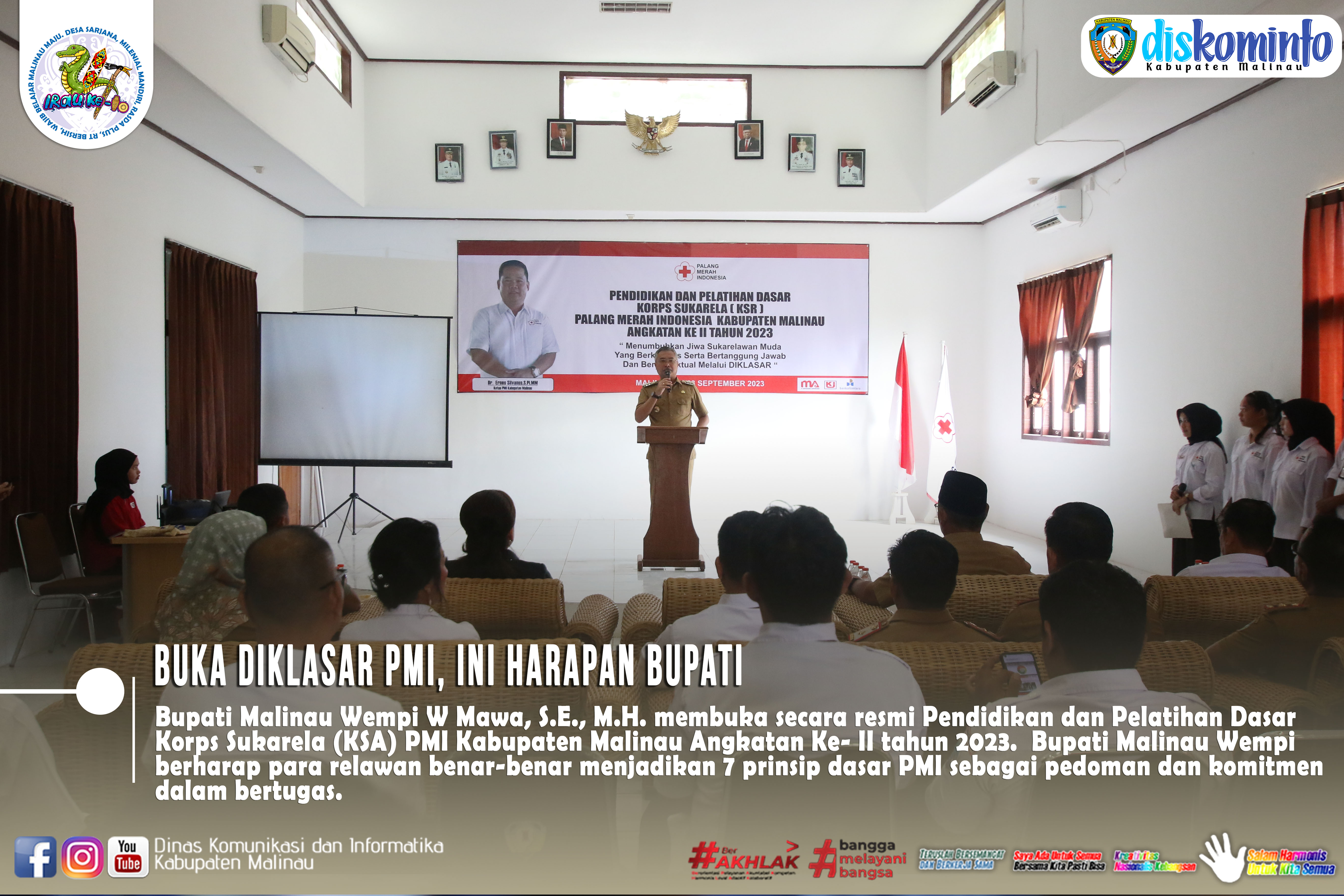 Buka Diklasar PMI, Ini Harapan Bupati