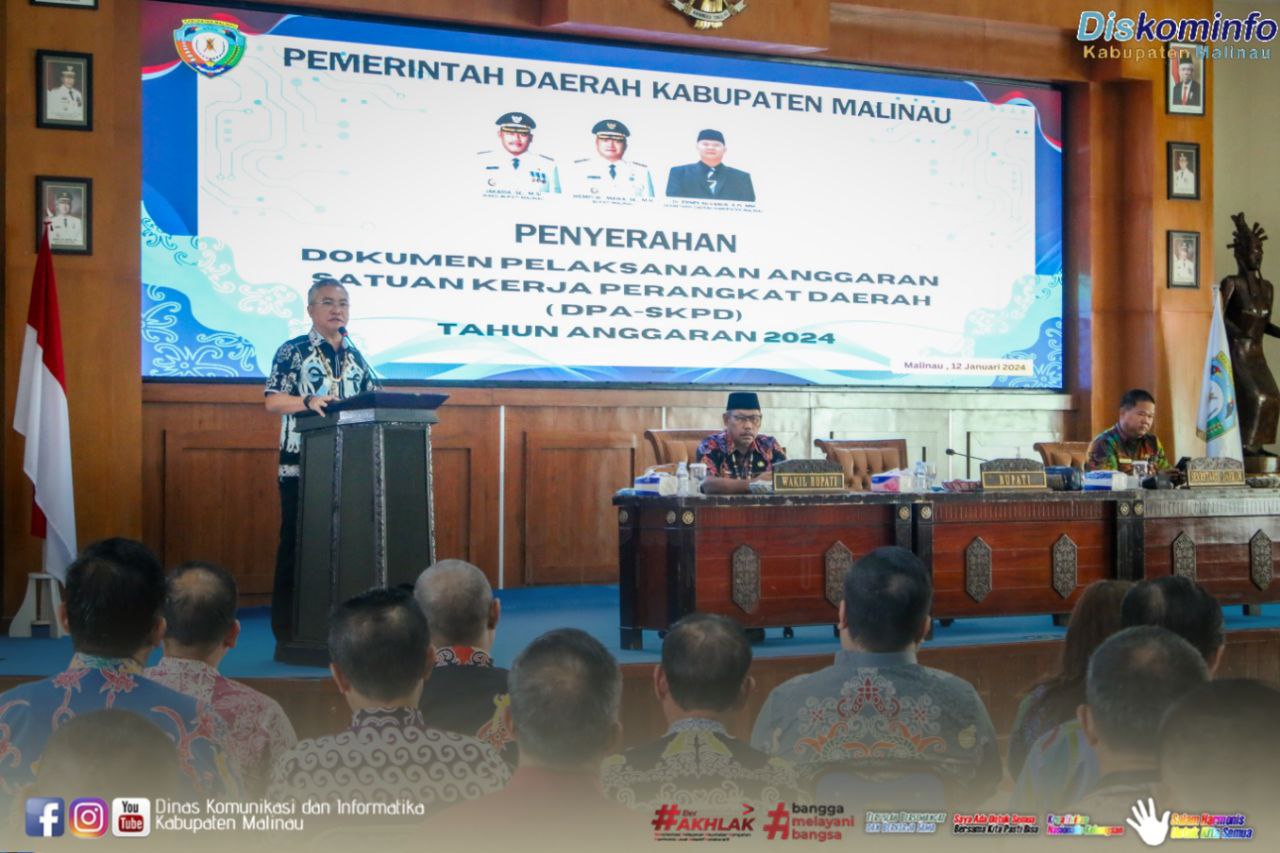 Bupati Serahkan DPA-SKPD TA 2024