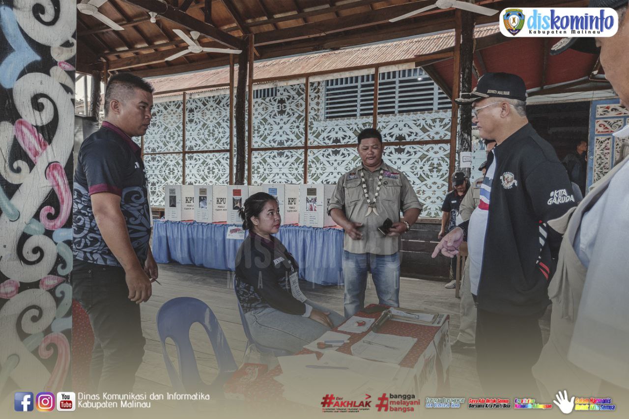 Monitoring ke TPS, Bupati : Antusias Masyarakat Malinau Sangat Tinggi