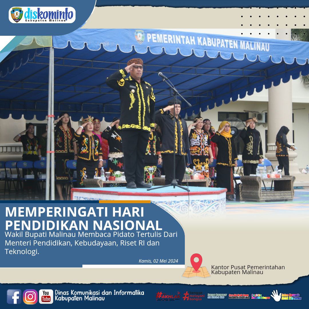 Akselerasikan Perubahan, Wabup Malinau Pimpin Peringatan Hardiknas 2024