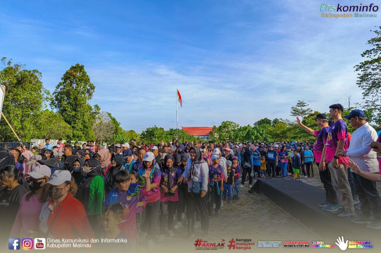 Antusias Luar Biasa Masyarakat Malinau Ikuti Jalan Santai Oleh KPU, Bupati : Sukseskan Pilkada Tahun Ini