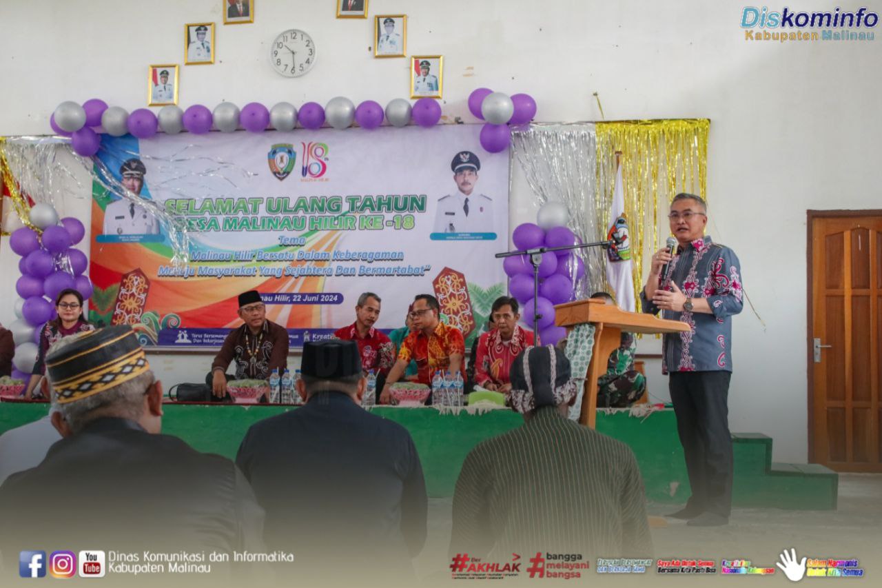 Masuki Usia 18 Tahun Desa Malinau Hilir, Bupati Kenang Perkembangan Desa