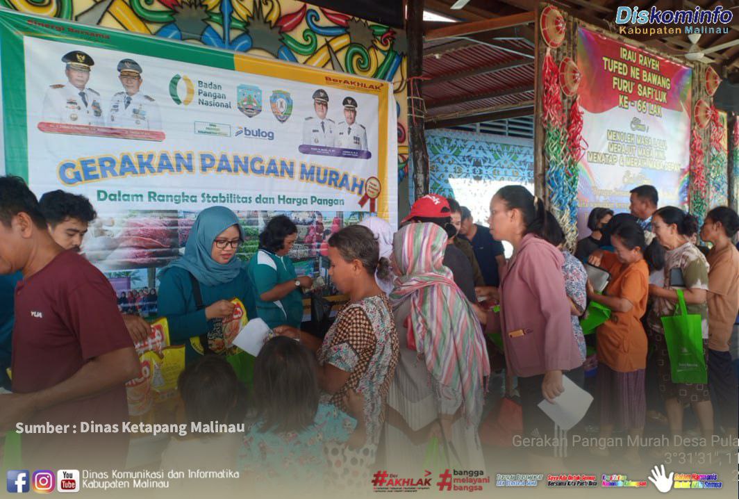 Masyarakat Desa Wisata Pulau Sapi Antusias Sambut Gerakan Pangan Murah