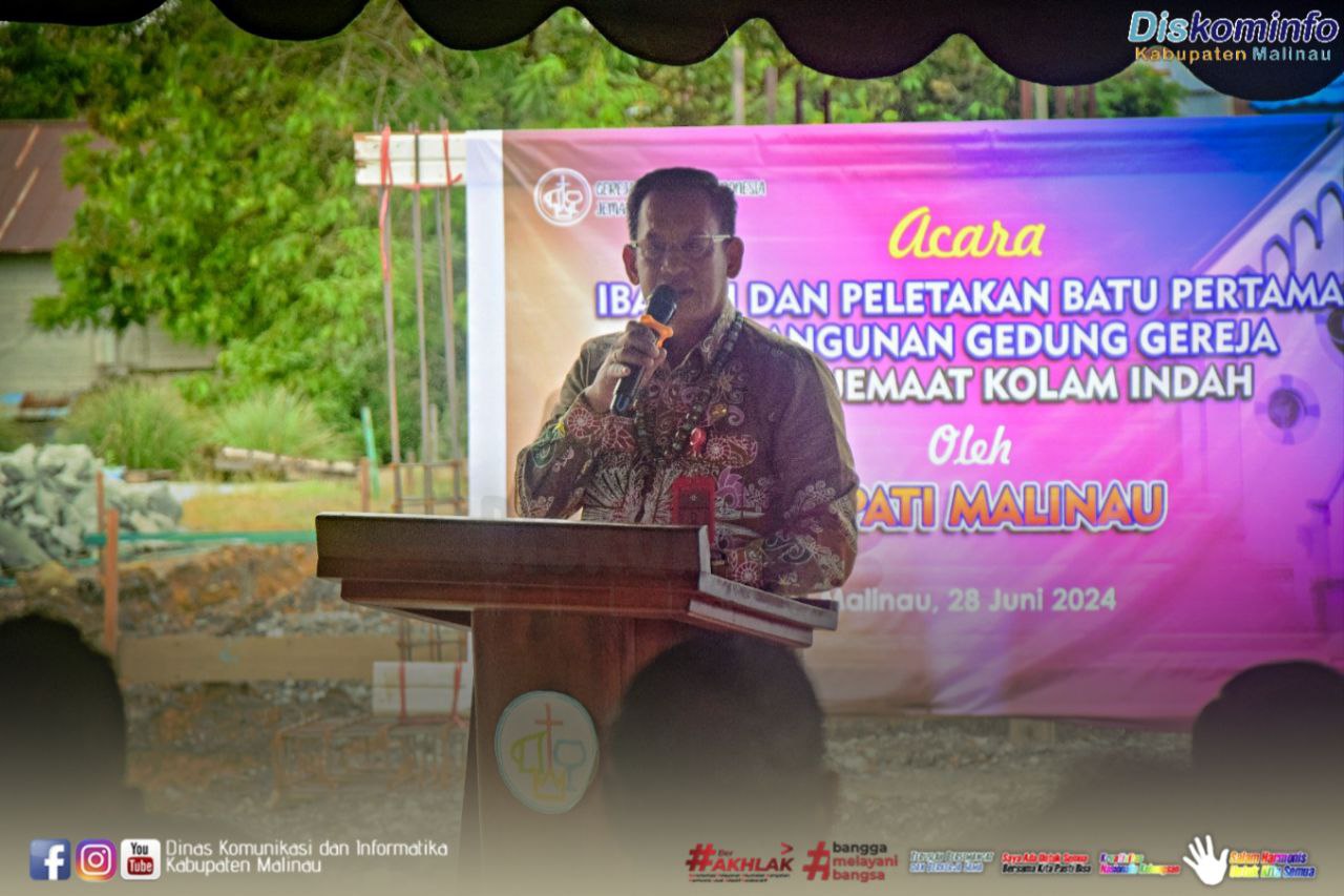 Kedepankan Kebersamaan, Asisten II Meletakan Batu Pertama Pembangunan Gedung GKII Jemaat Kolam Indah