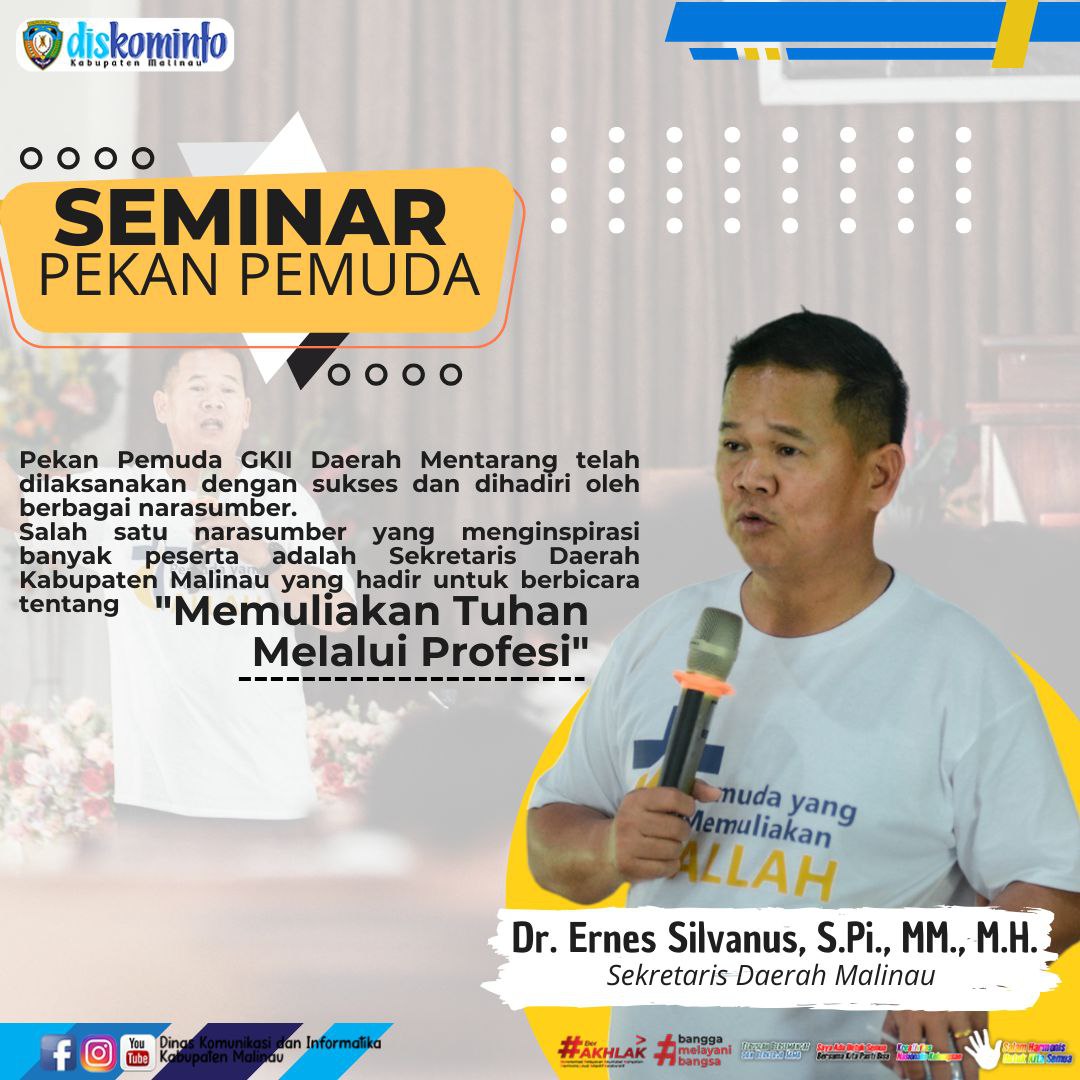 Sekda Jadi Narasumber Di Pekan Pemuda GKII Daerah Mentarang