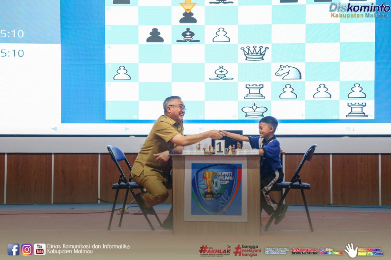 BMC Cabor Catur Dimulai, Bupati Launching Catur Digital Board Pertama Di Kaltara