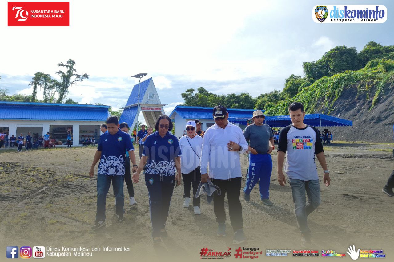 Wabup Resmikan Pasar Bhineka Desa Tanjung Lapang, Harapkan Pengelolaan yang Baik