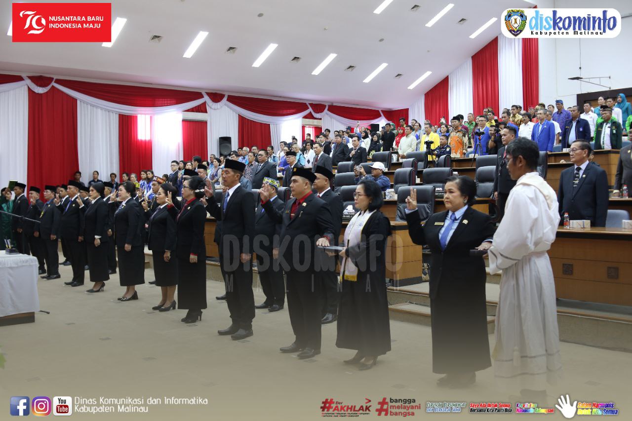 Bupati Hadiri Pelantikan 20 Anggota DPRD Malinau Periode 2024-2029