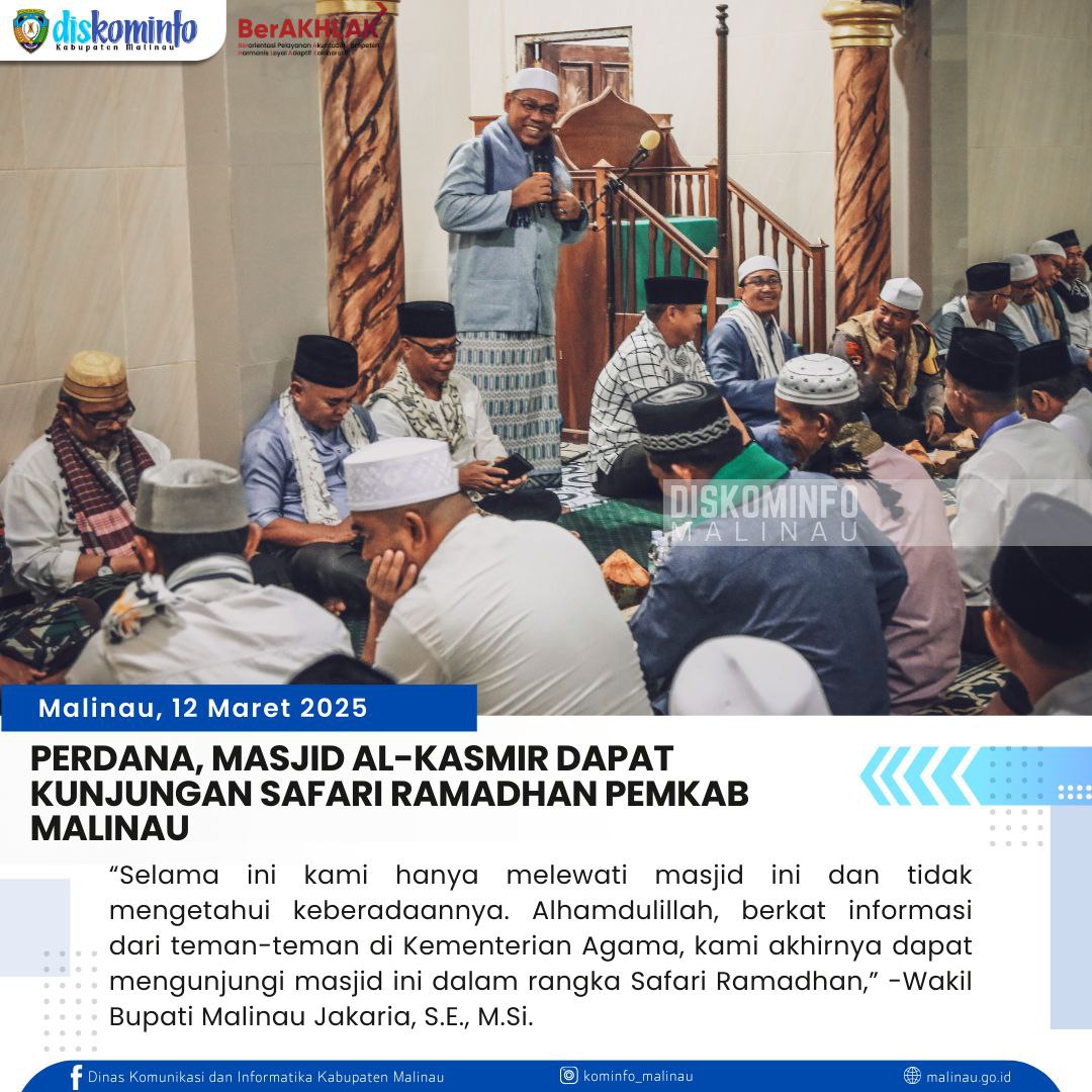 Perdana, Masjid Al-Kasmir Dapat Kunjungan Safari Ramadhan Pemkab Malinau