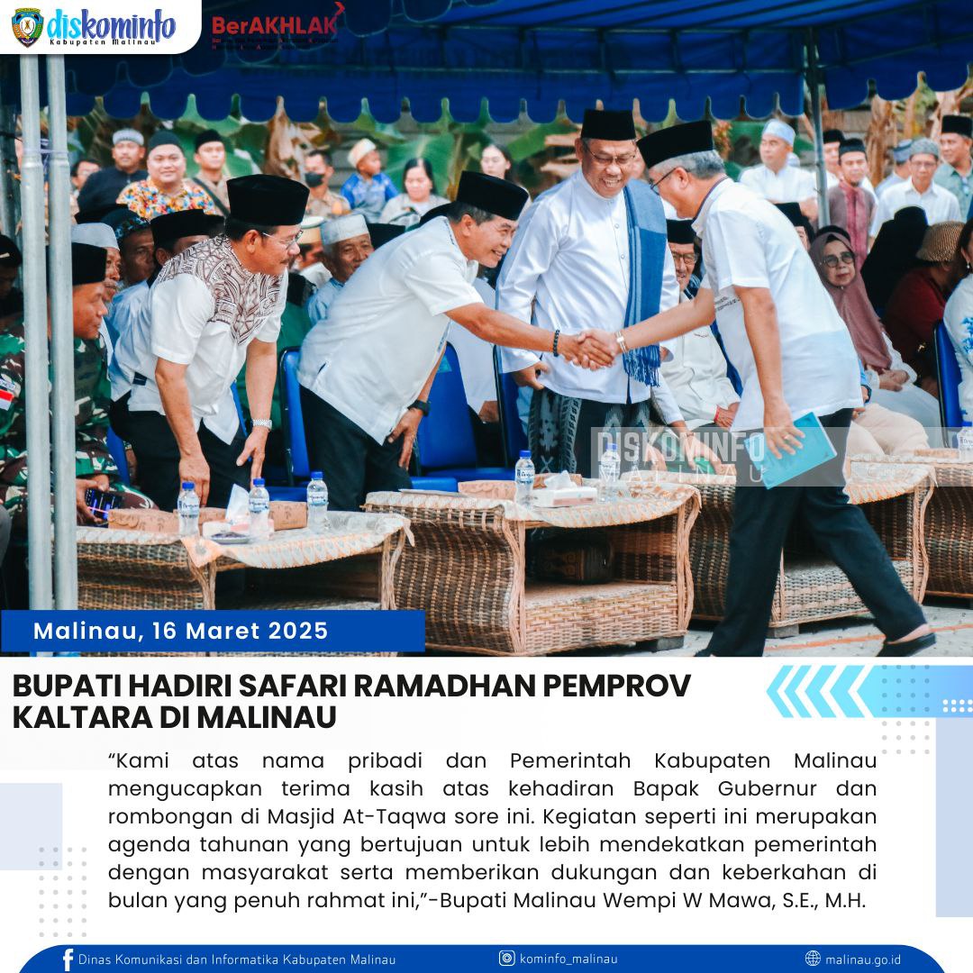 Bupati Hadiri Safari Ramadhan Pemprov Kaltara Di Malinau