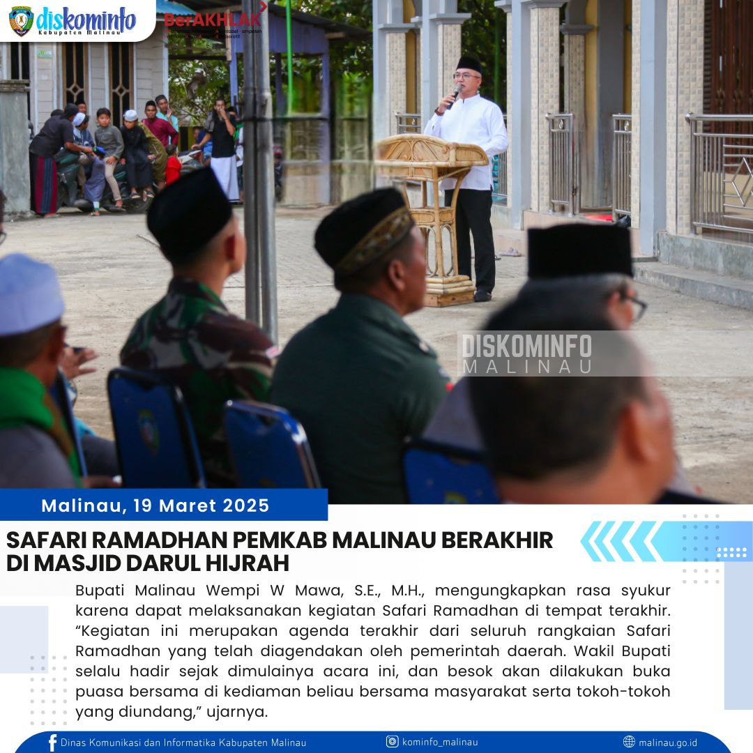 Safari Ramadhan Pemkab Malinau Berakhir di Masjid Darul Hijrah