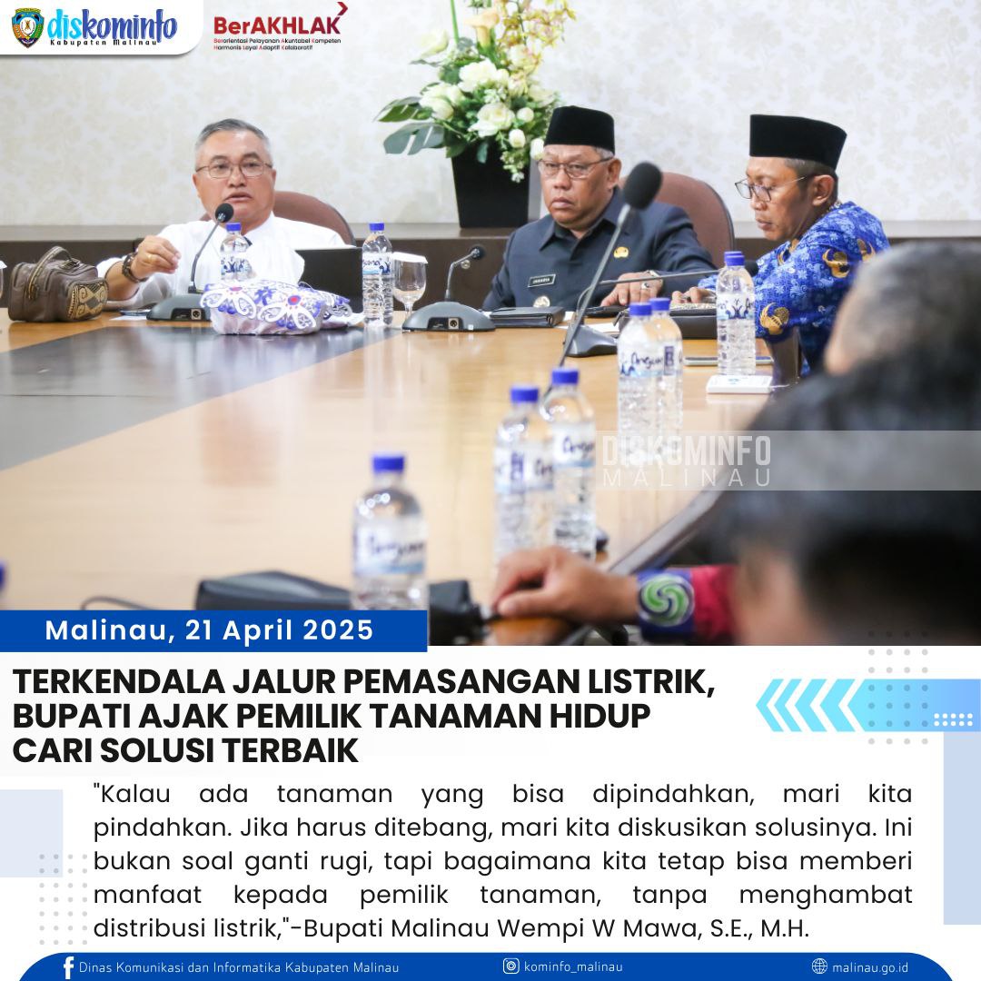 Terkendala Jalur Pemasangan Listrik, Bupati Ajak Pemilik Tanaman Hidup Cari Solusi Terbaik