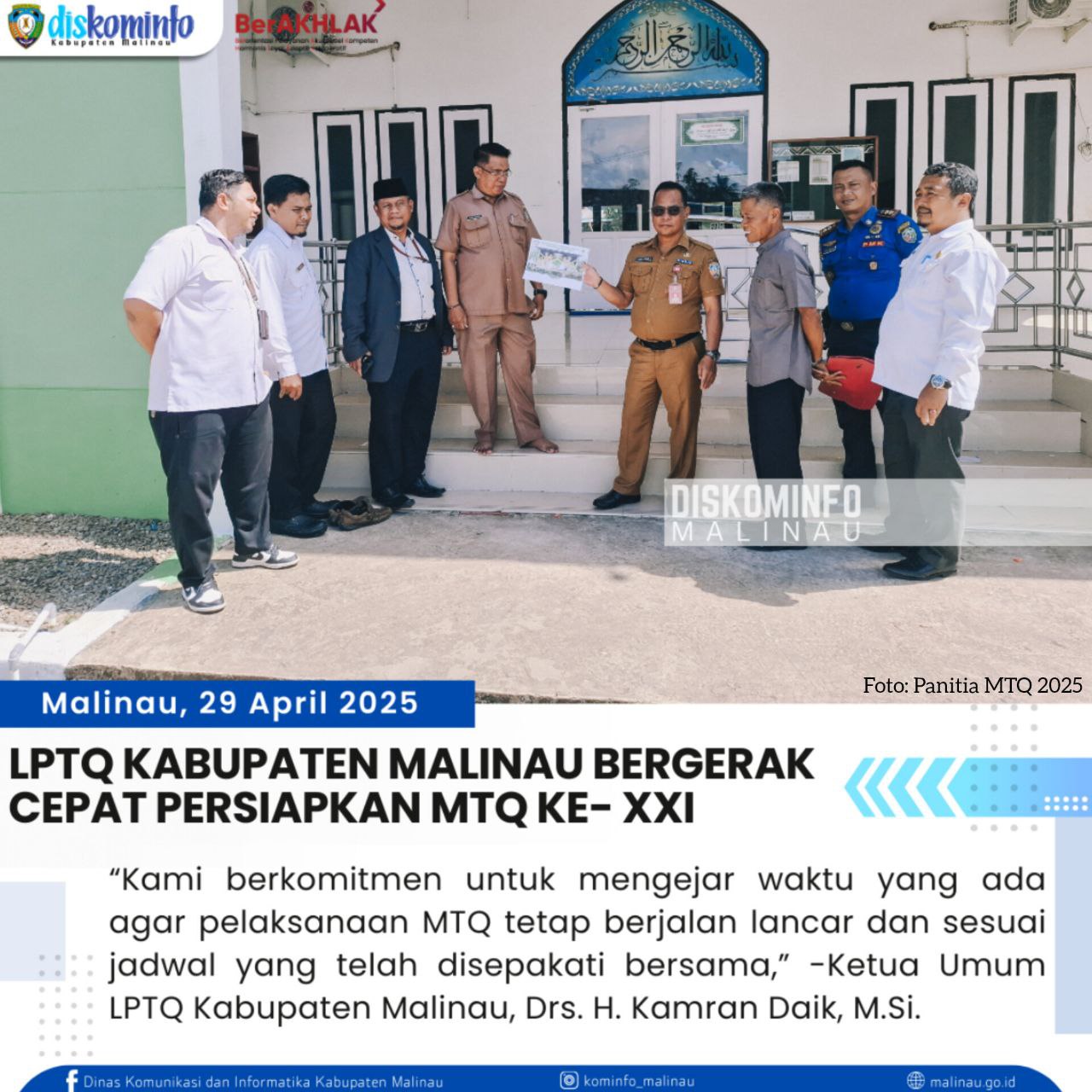 LPTQ Kabupaten Malinau Bergerak Cepat Persiapkan MTQ Ke- XXI
