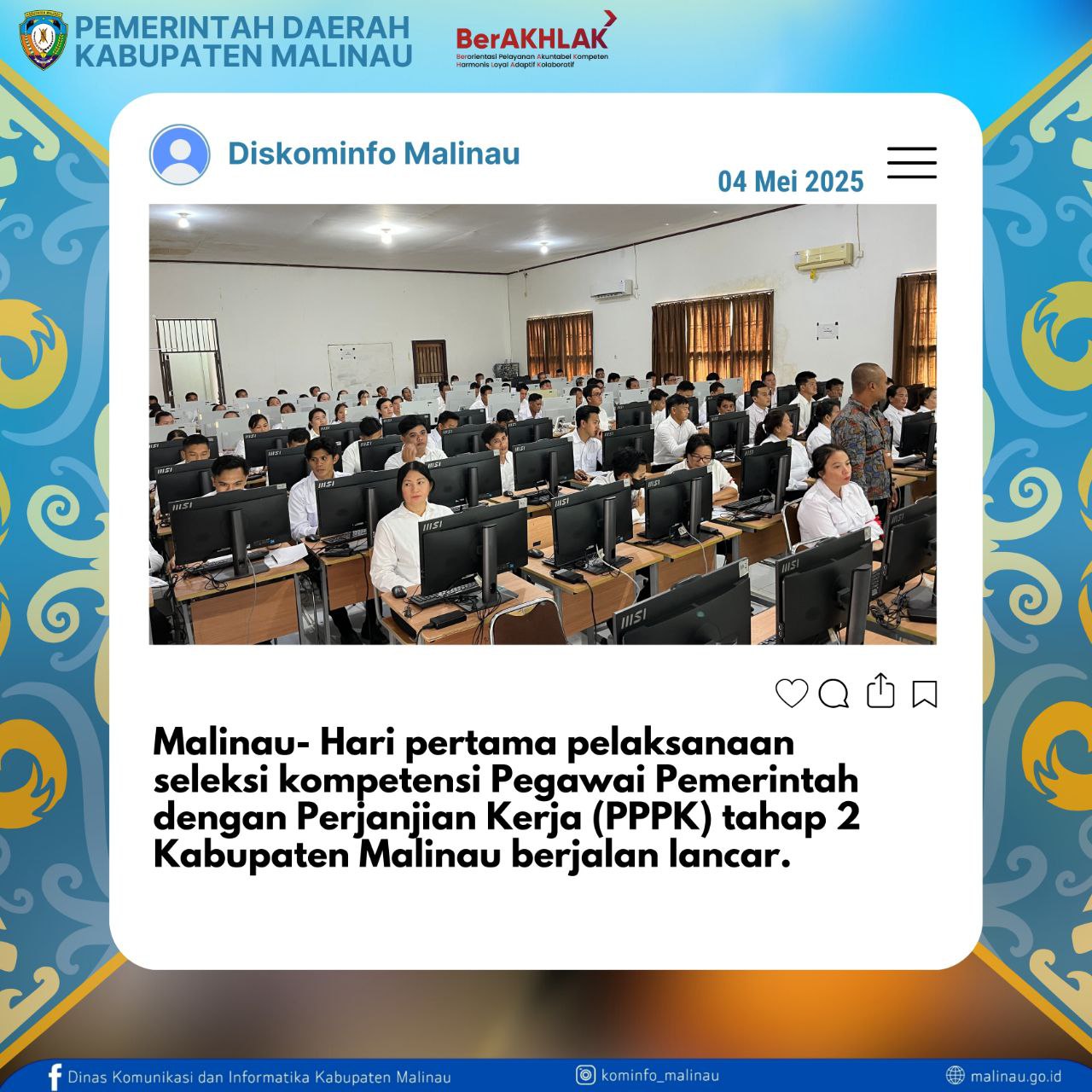 Hari Pertama Tes PPPK Malinau Tahap 2 Berjalan Lancar, 9 Peserta Tidak Hadir Ujian