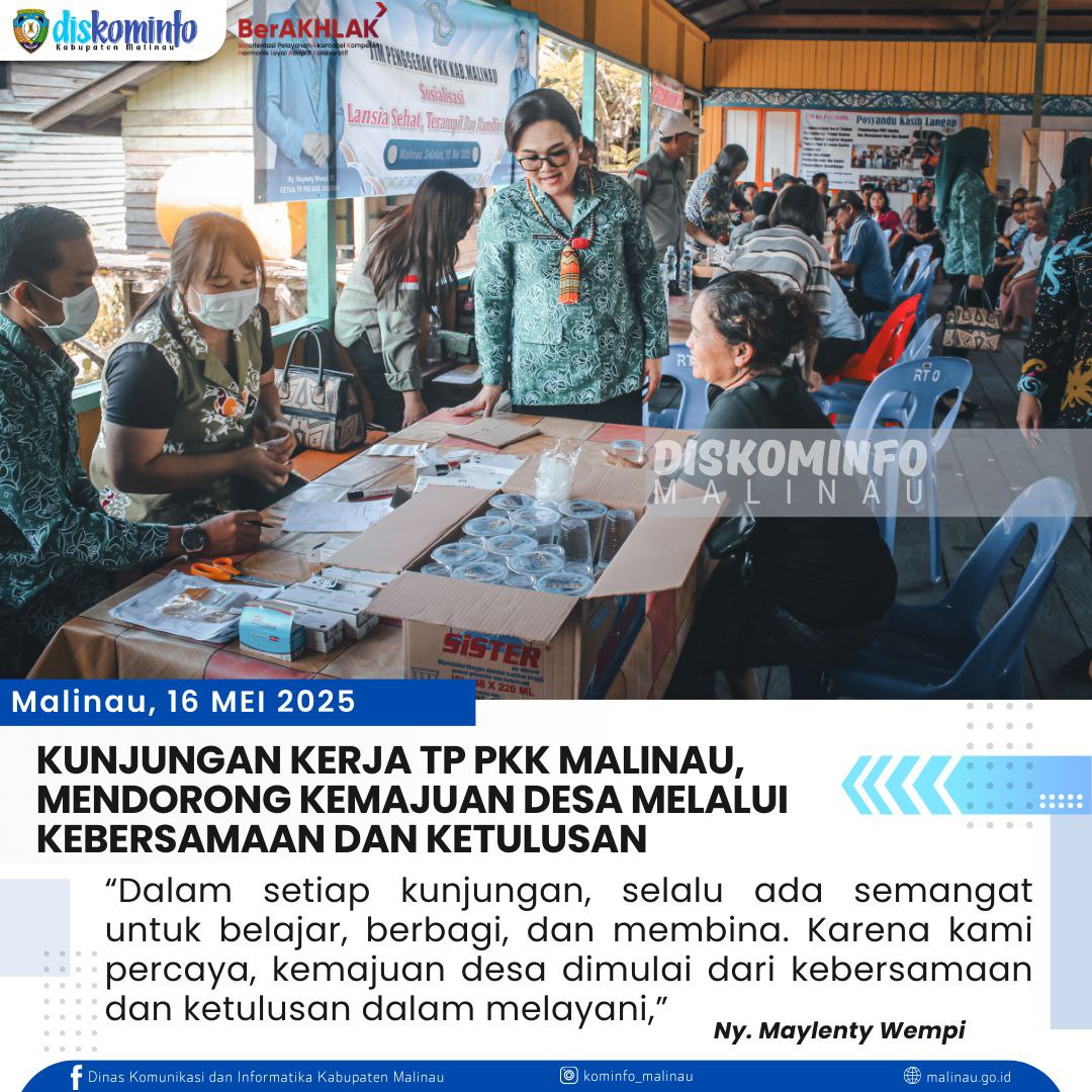 Kunjungan Kerja TP PKK Malinau, Mendorong Kemajuan Desa Melalui Kebersamaan dan Ketulusan