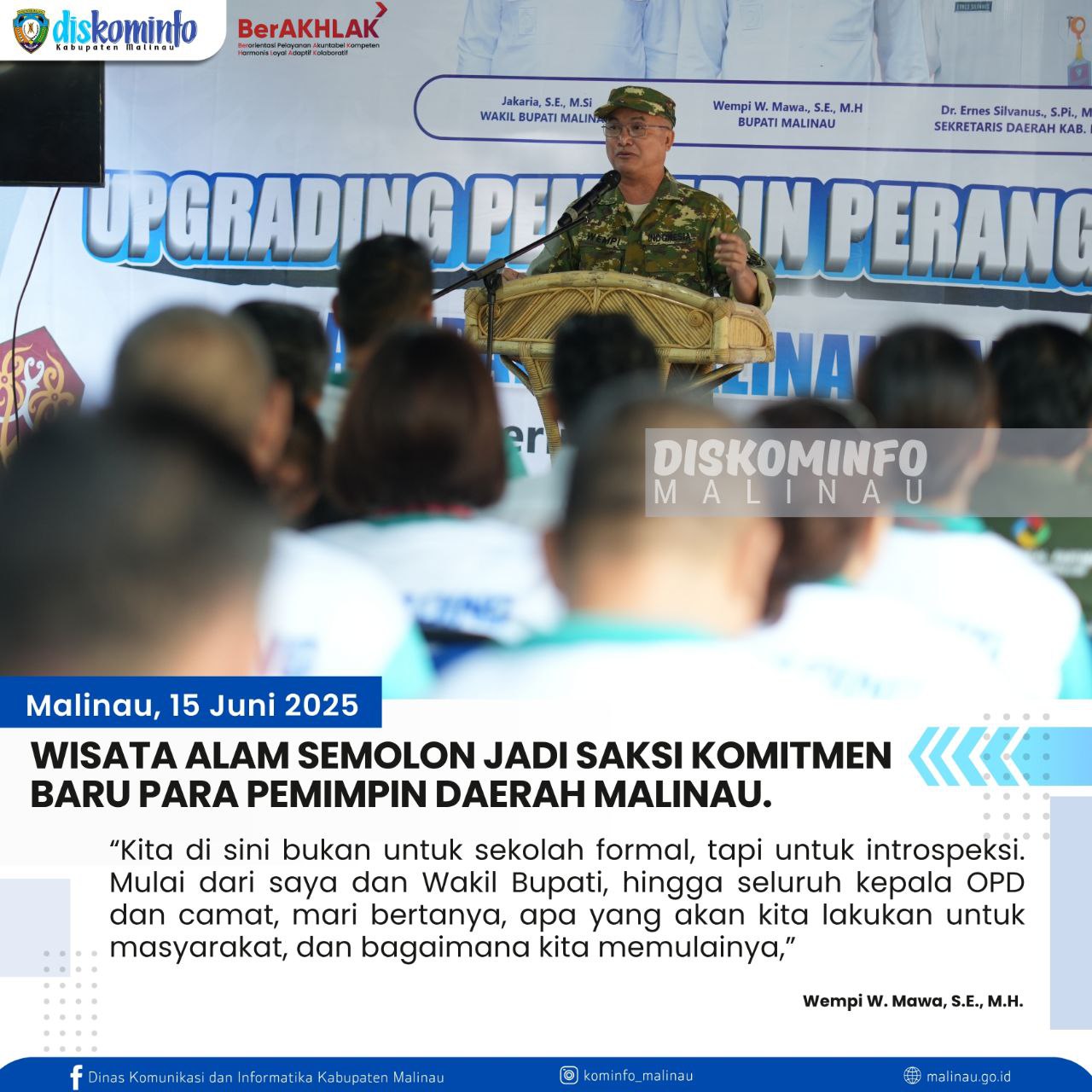 Wisata Alam Semolon Jadi Saksi Komitmen Baru Para Pemimpin Daerah Malinau