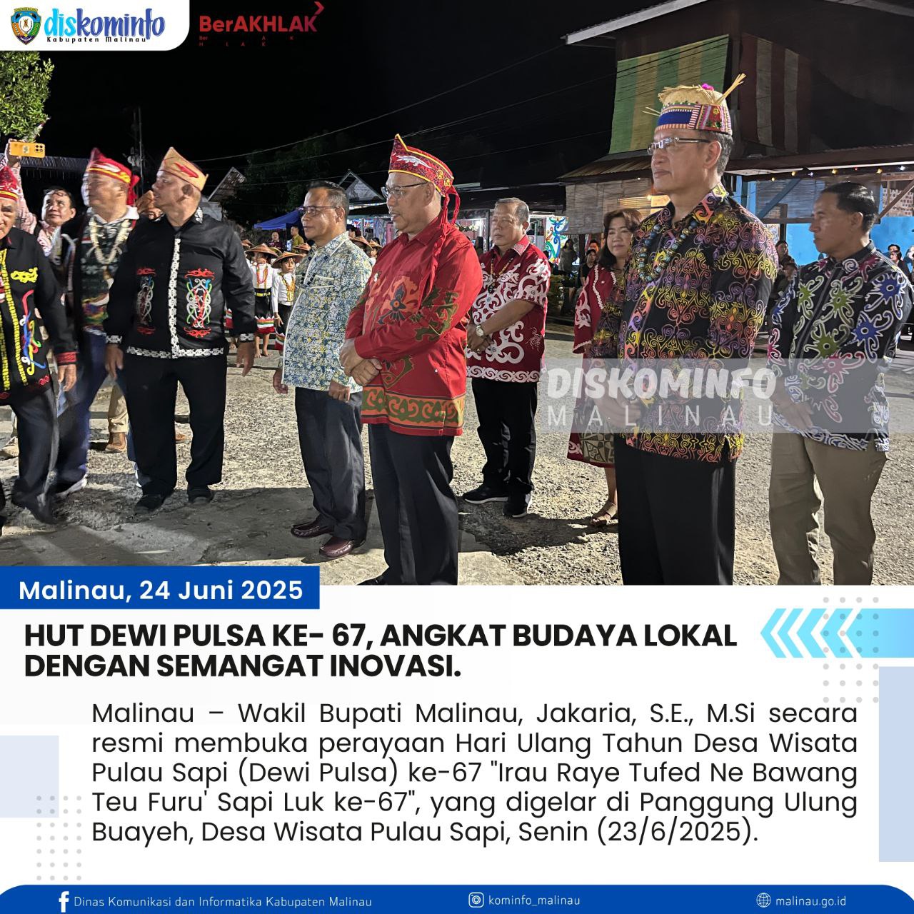 HUT Dewi Pulsa Ke- 67, Angkat Budaya Lokal dengan Semangat Inovasi