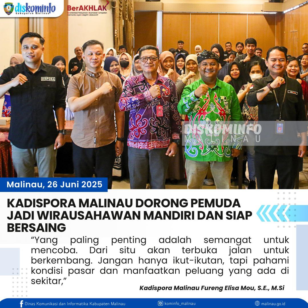 Kadispora Malinau Dorong Pemuda Jadi Wirausahawan Mandiri dan Siap Bersaing