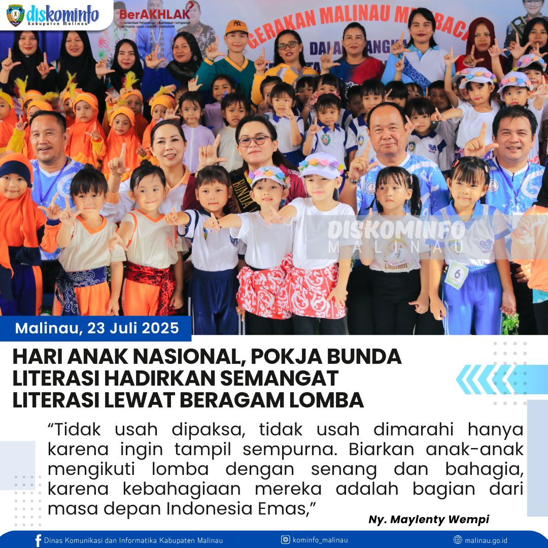 Hari Anak Nasional, Pokja Bunda PAUD Hadirkan Semangat Literasi Lewat Beragam Lomba