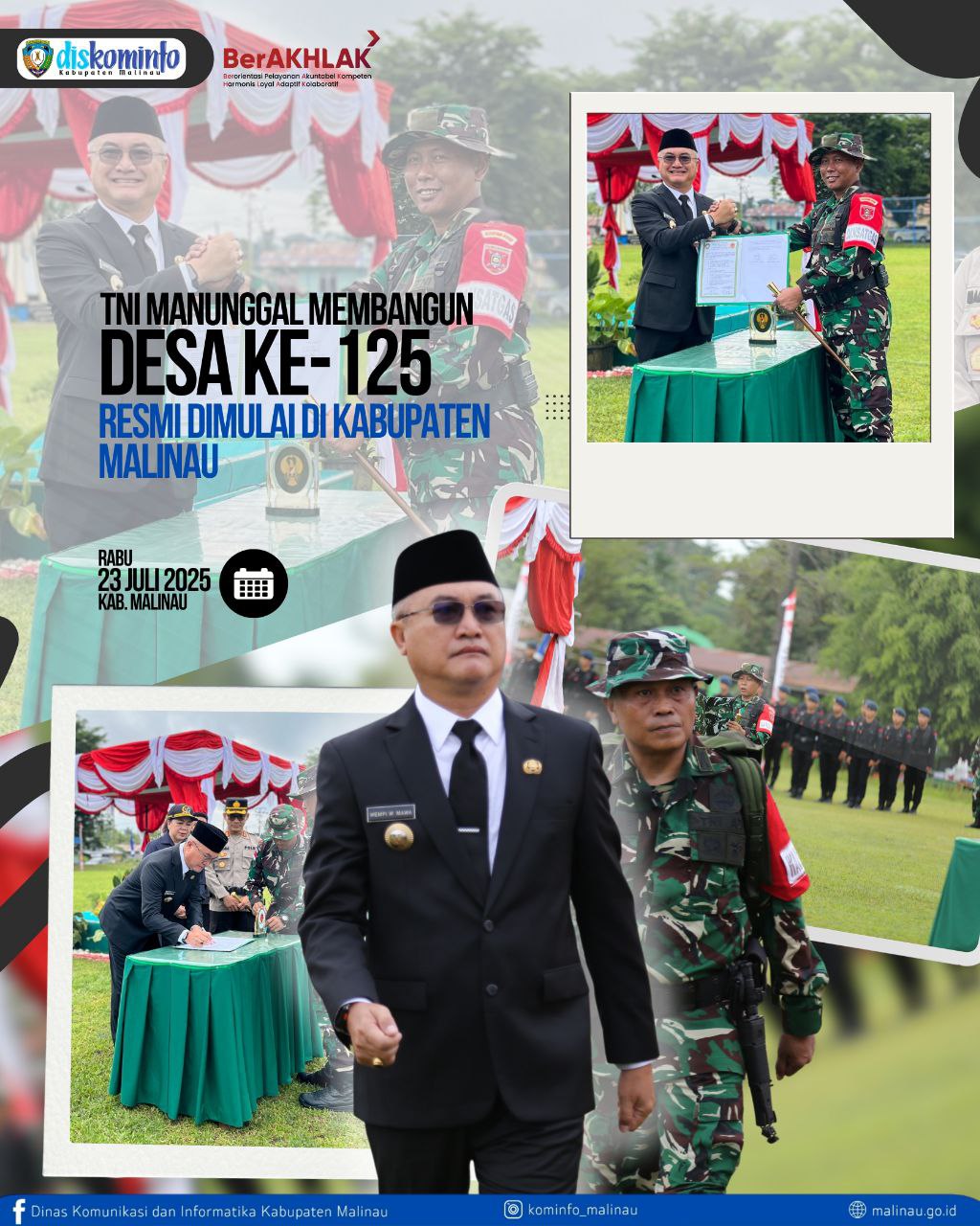 TNI Manunggal Membangun Desa ke-125 Resmi Dimulai di Kabupaten Malinau