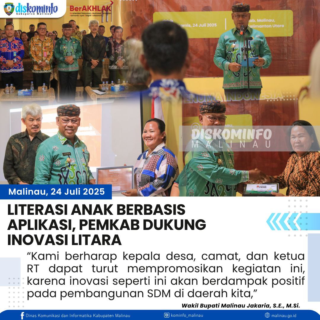 Literasi Anak Berbasis Aplikasi, Pemkab Dukung Inovasi Litara