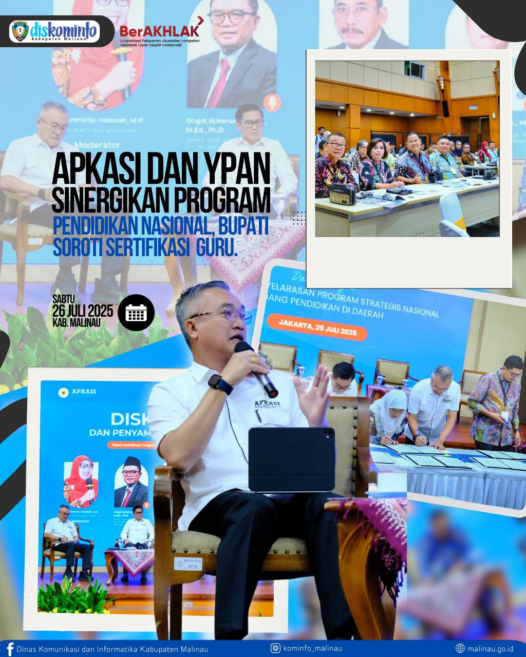 APKASI dan YPAN Sinergikan Program Pendidikan Nasional, Bupati Malinau Soroti Sertifikasi Guru