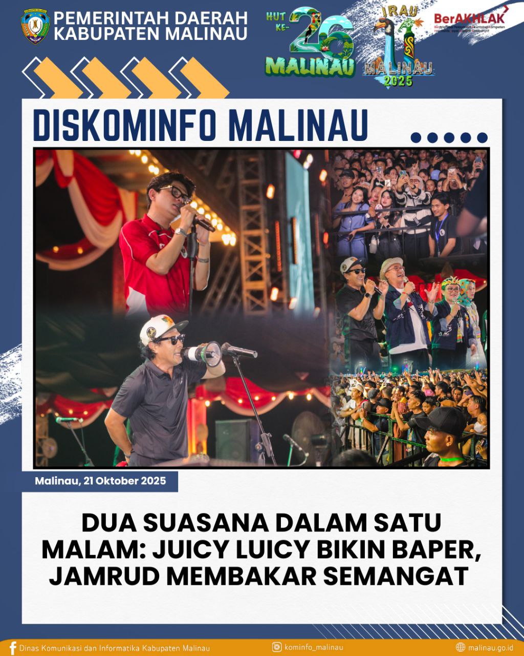 Dua Suasana Dalam Satu Malam: Juicy Luicy Bikin Baper, Jamrud Membakar Semangat 