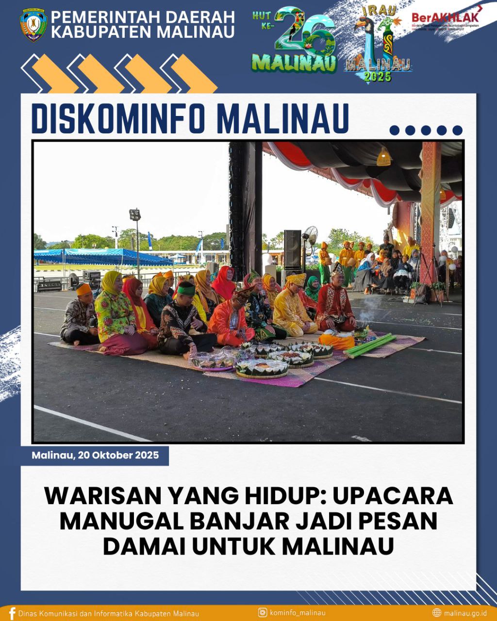 Warisan yang Hidup: Upacara Manugal Banjar Jadi Pesan Damai untuk Malinau