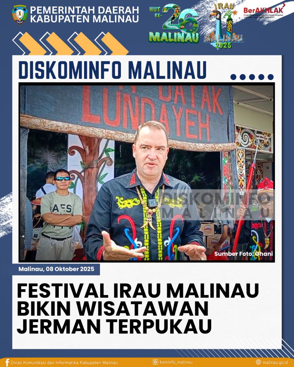 Festival IRAU Malinau Bikin Wisatawan Jerman Terpukau