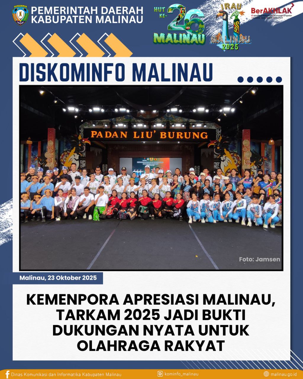 Kemenpora Apresiasi Malinau, Tarkam 2025 Jadi Bukti Dukungan Nyata untuk Olahraga Rakyat