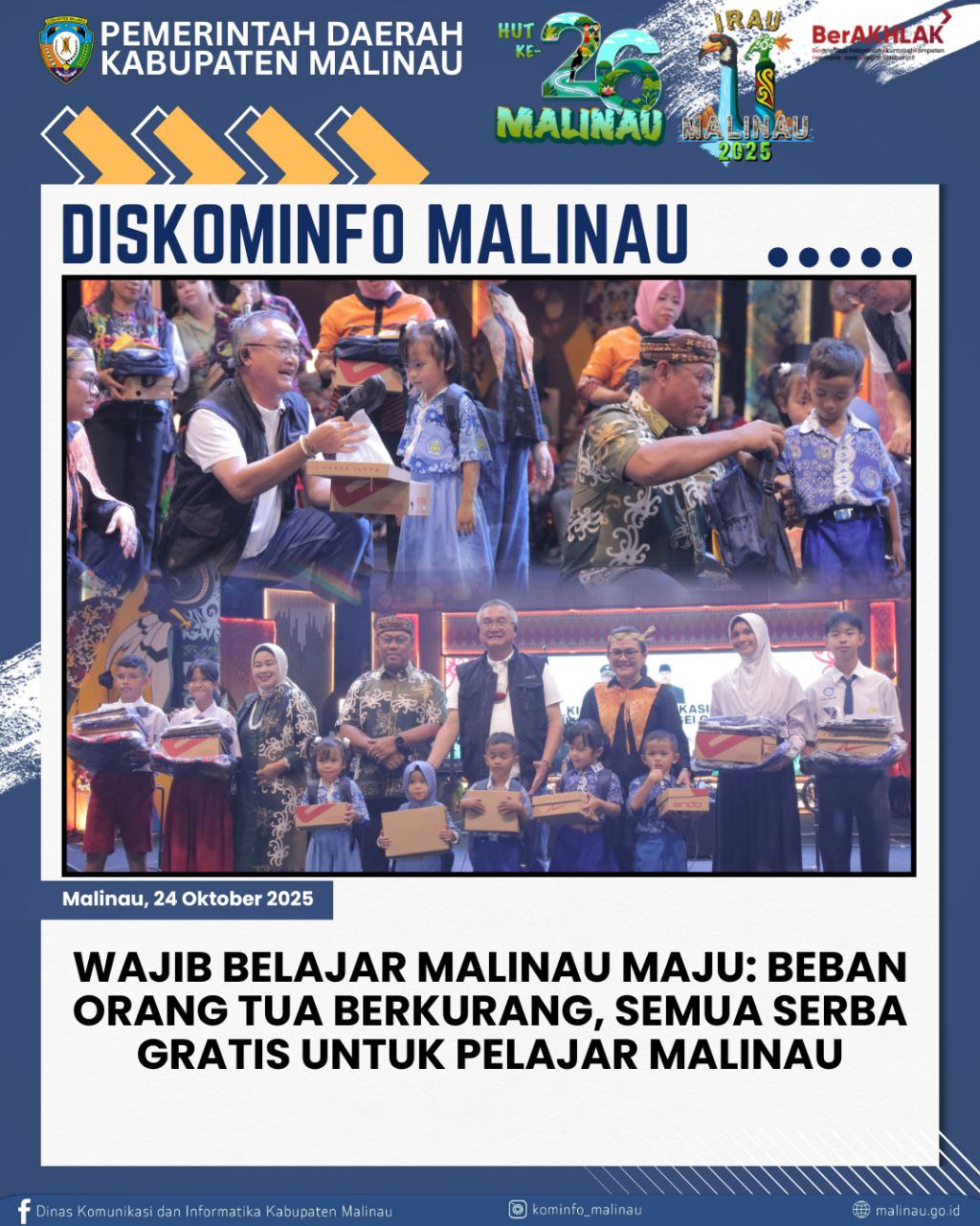 Wajib Belajar Malinau Maju: Beban Orang Tua Berkurang, Semua Serba Gratis untuk Pelajar Malinau