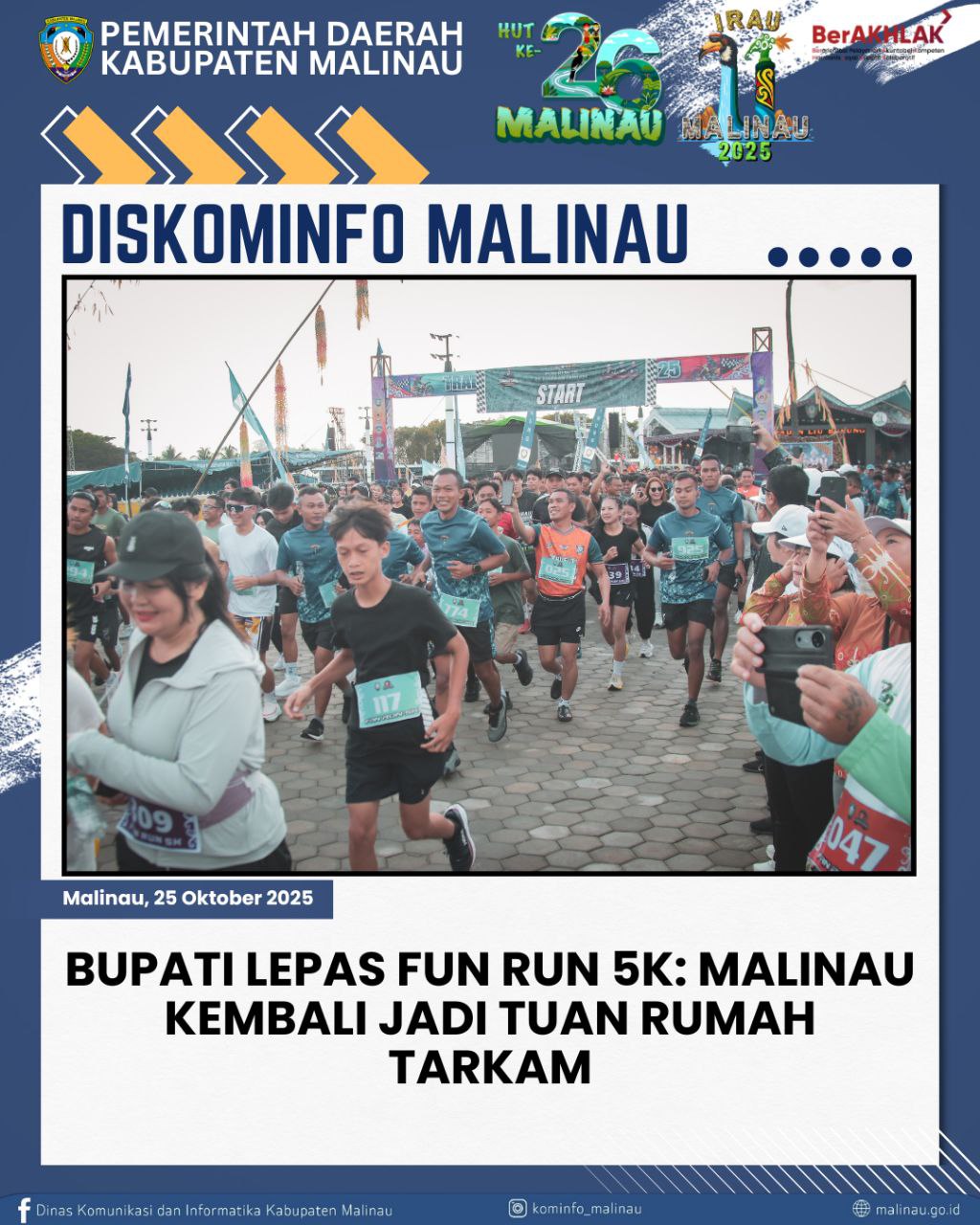 Bupati Lepas Fun Run 5K: Malinau Kembali Jadi Tuan Rumah Tarkam