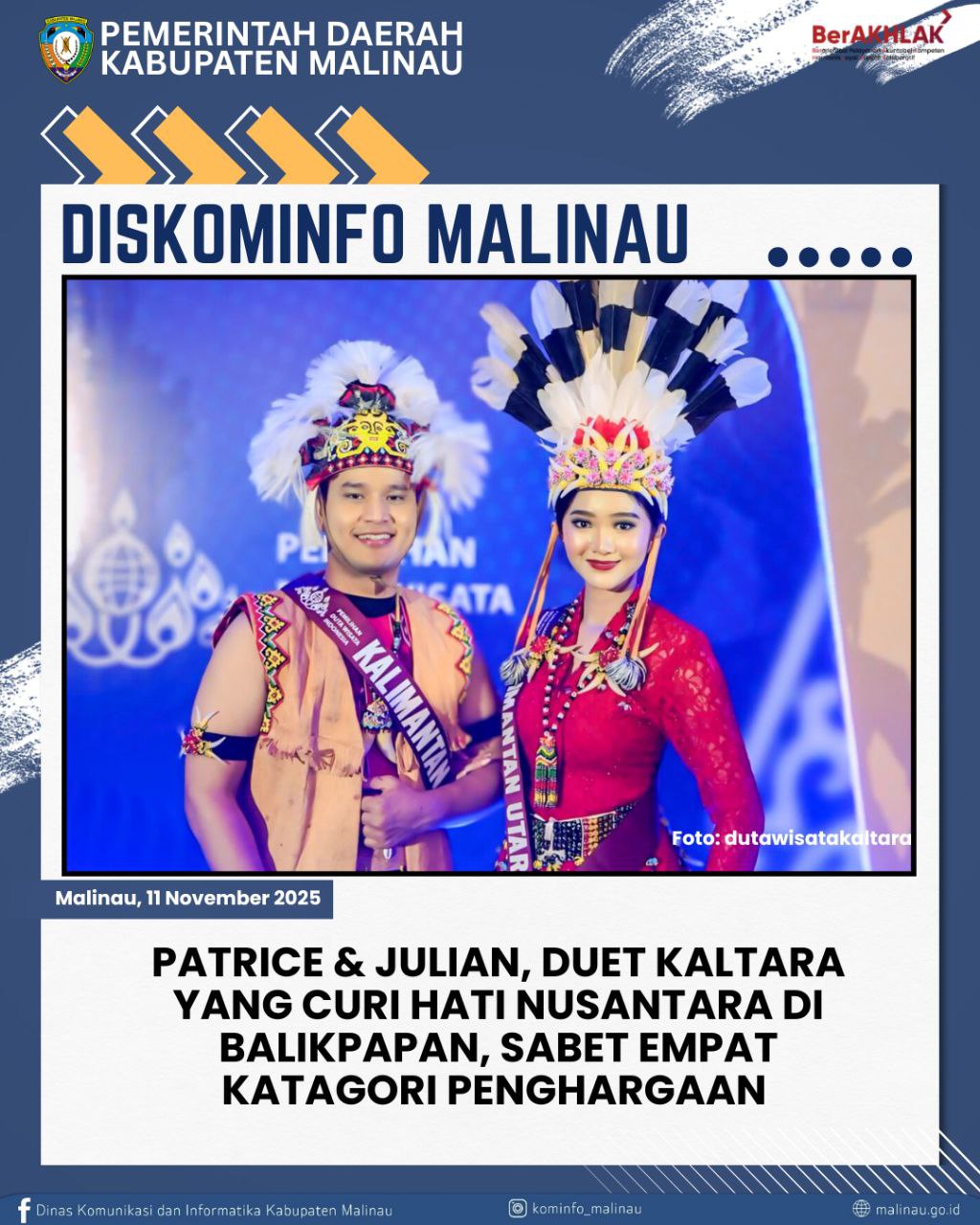 Patrice & Julian, Duet Kaltara yang Curi Hati Nusantara di Balikpapan, Sabet Empat Katagori Penghargaan