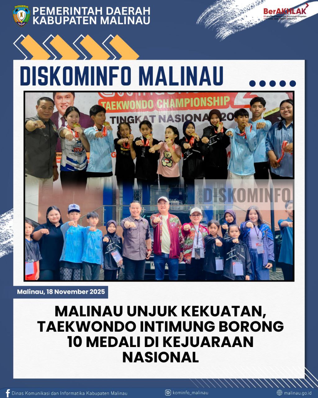 Malinau Unjuk Kekuatan, Taekwondo Intimung Borong 10 Medali di Kejuaraan Nasional