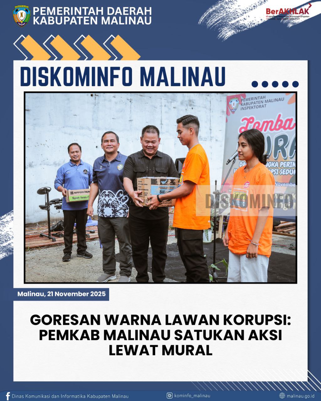 Goresan Warna Lawan Korupsi: Pemkab Malinau Satukan Aksi Lewat Mural