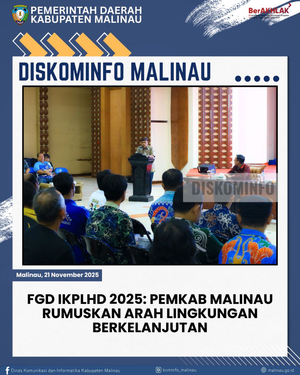 FGD IKPLHD 2025: Pemkab Malinau Rumuskan Arah Lingkungan Berkelanjutan