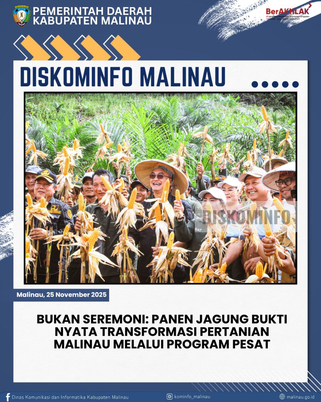 Bukan Seremoni: Panen Jagung Bukti Nyata Transformasi Pertanian Malinau Melalui Program PESAT