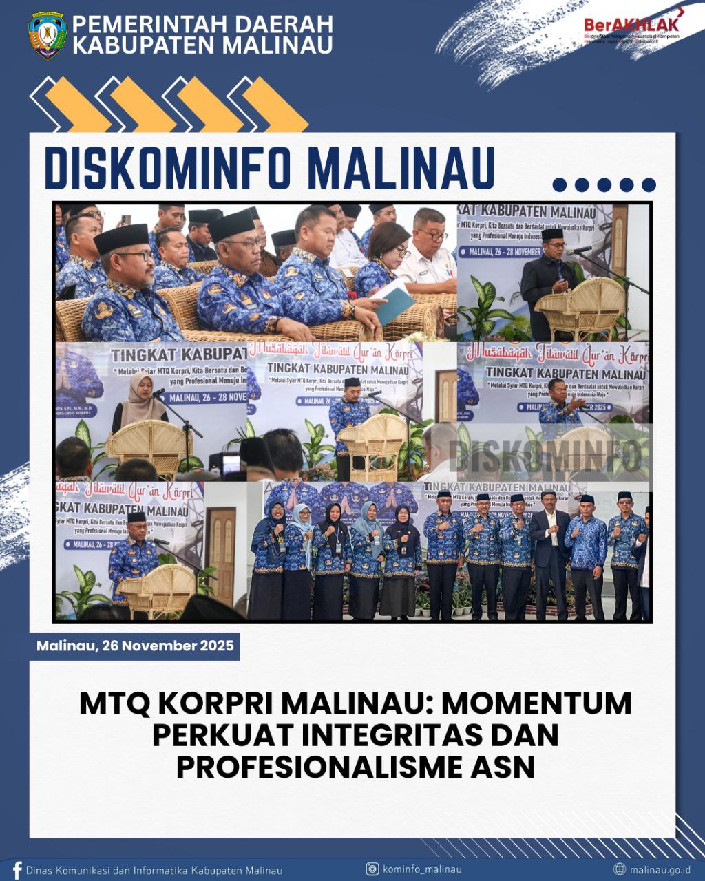 MTQ Korpri Malinau: Momentum Perkuat Integritas dan Profesionalisme ASN