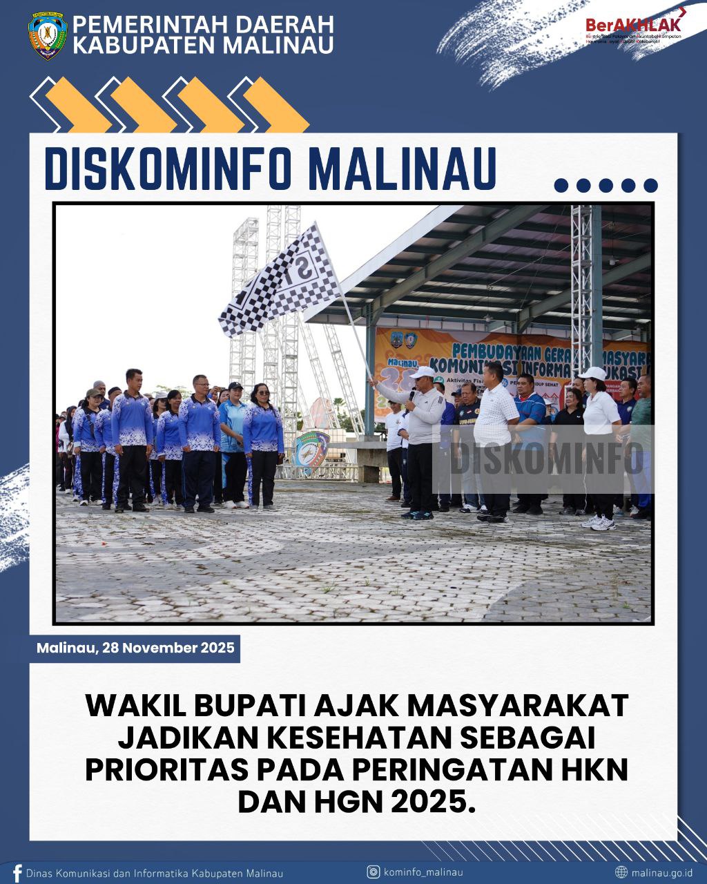 Wakil Bupati Ajak Masyarakat Jadikan Kesehatan sebagai Prioritas pada Peringatan HKN dan HGN 2025