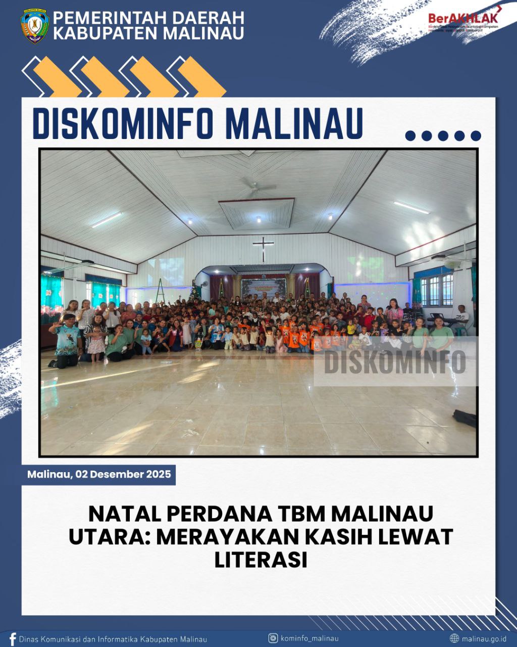 Natal Perdana TBM Malinau Utara: Merayakan Kasih Lewat Literasi