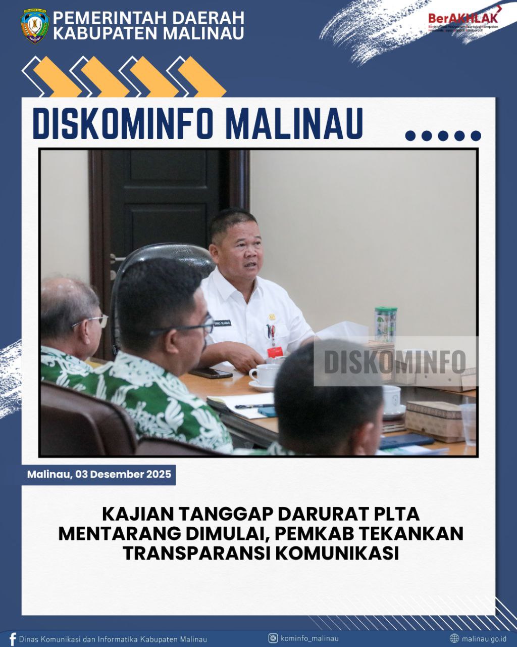 Kajian Tanggap Darurat PLTA Mentarang Dimulai, Pemkab Tekankan Transparansi Komunikasi