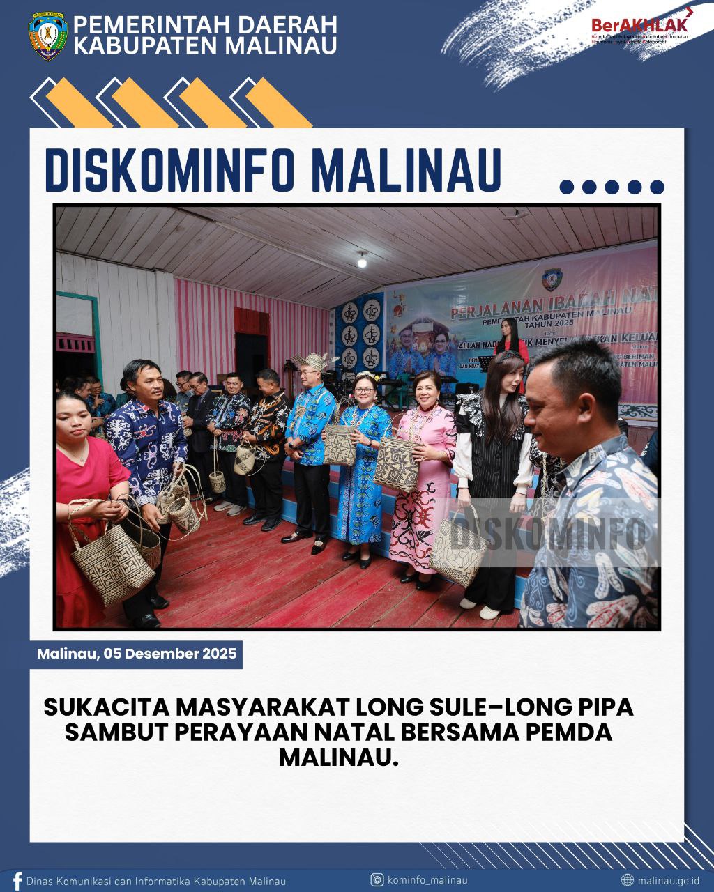 Sukacita Masyarakat Long Sule–Long Pipa Sambut Perayaan Natal Bersama Pemda Malinau