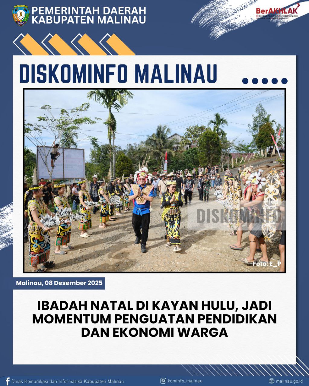 Ibadah Natal di Kayan Hulu, Jadi Momentum Penguatan Pendidikan dan Ekonomi Warga