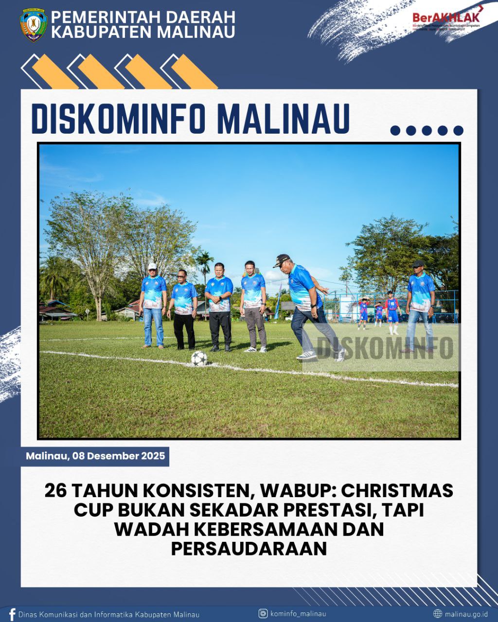 26 Tahun Konsisten, Wabup: Christmas Cup Bukan Sekadar Prestasi, Tapi Wadah Kebersamaan dan Persaudaraan